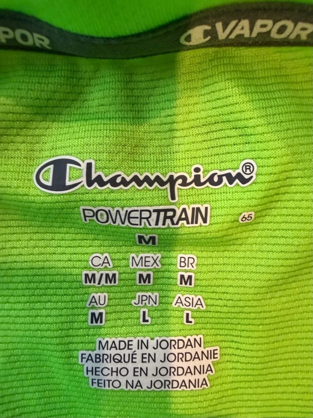 Champion Neon Lime Performance Short Sleeve Tee - Picture 3 of 3